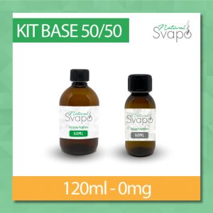 KIT BASE 120ml senza nicotina – 50VG/50PG