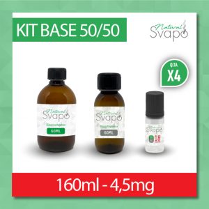 KIT BASE 160ml 4,5mg nicotina – 50VG/50PG