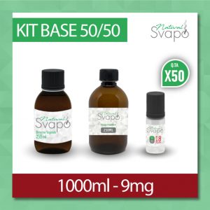 KIT BASE 1000ml 9mg nicotina – 50VG/50PG