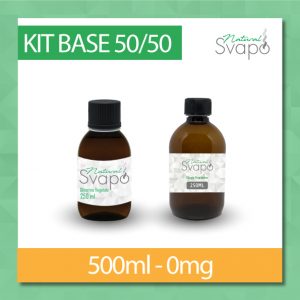 KIT BASE 500ml senza nicotina – 50VG/50PG